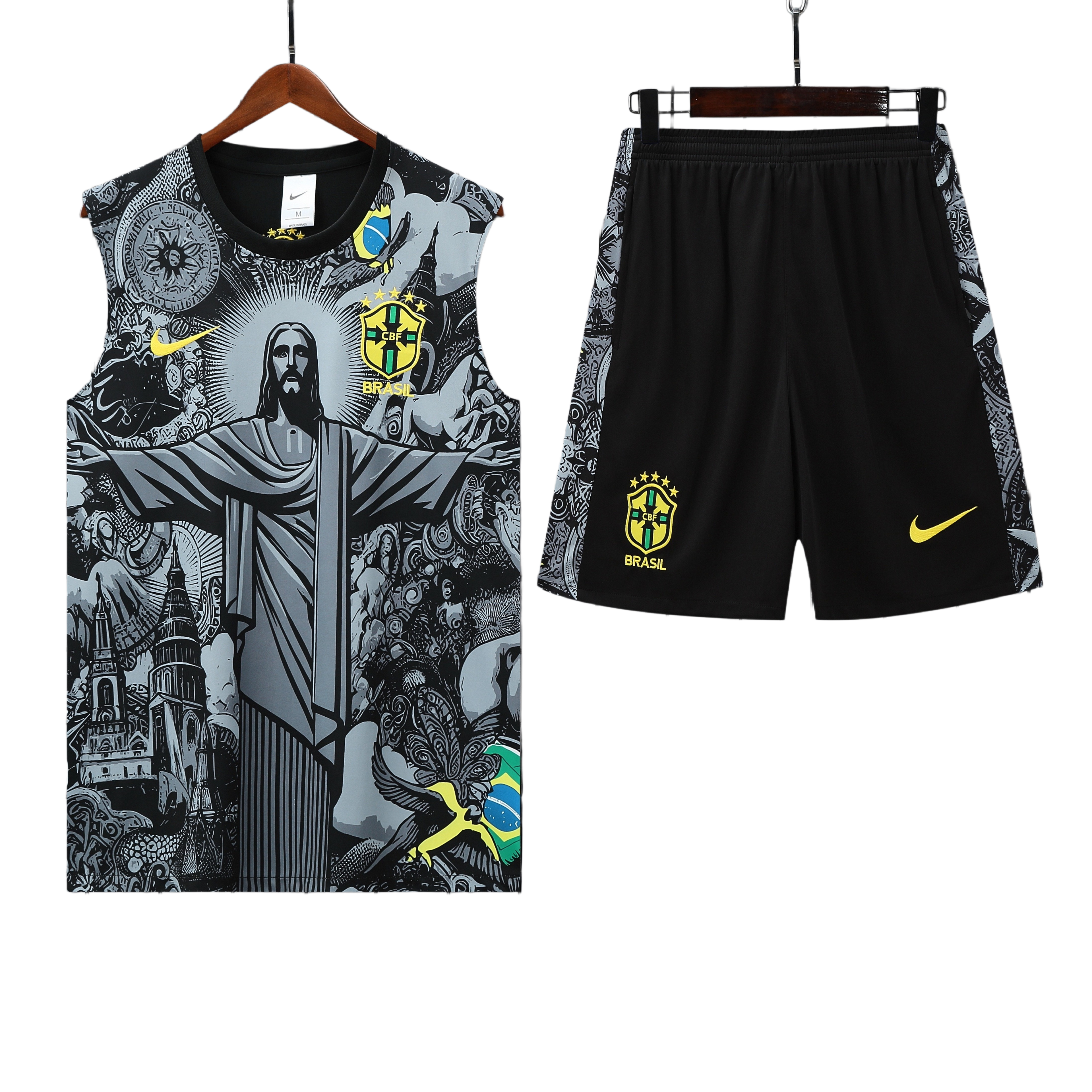 25/26 Brazil Black Vest Kit