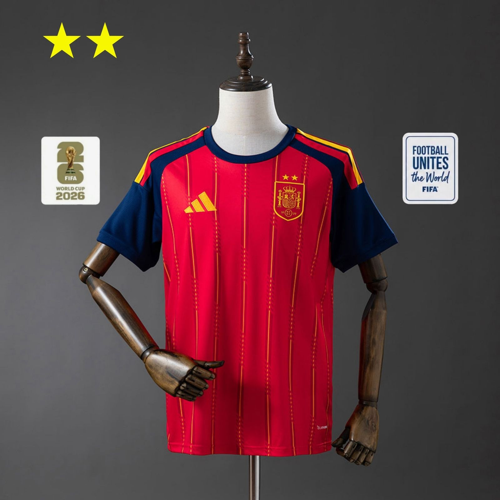 2026 Spain Home 2-Star Champions Edition Jersey