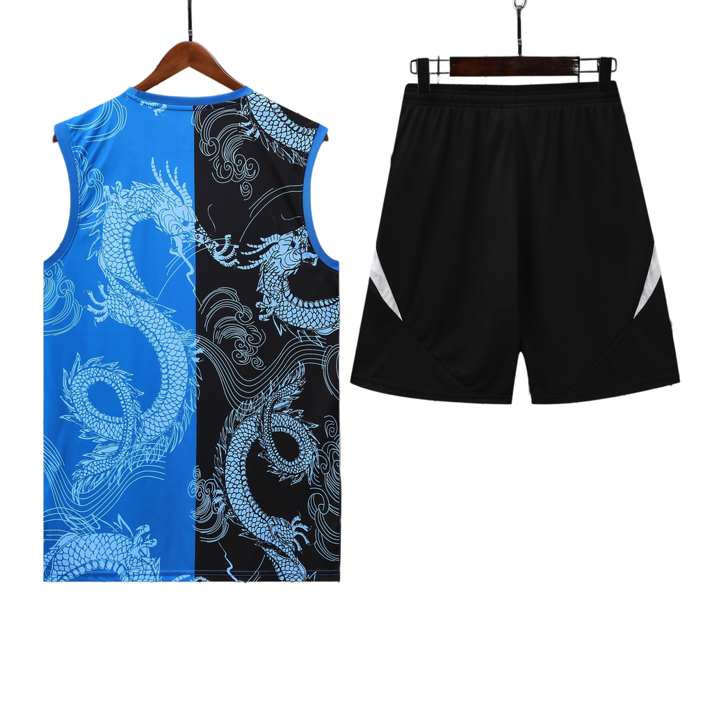 25/26 Real Madrid Black & Blue Vest Kit