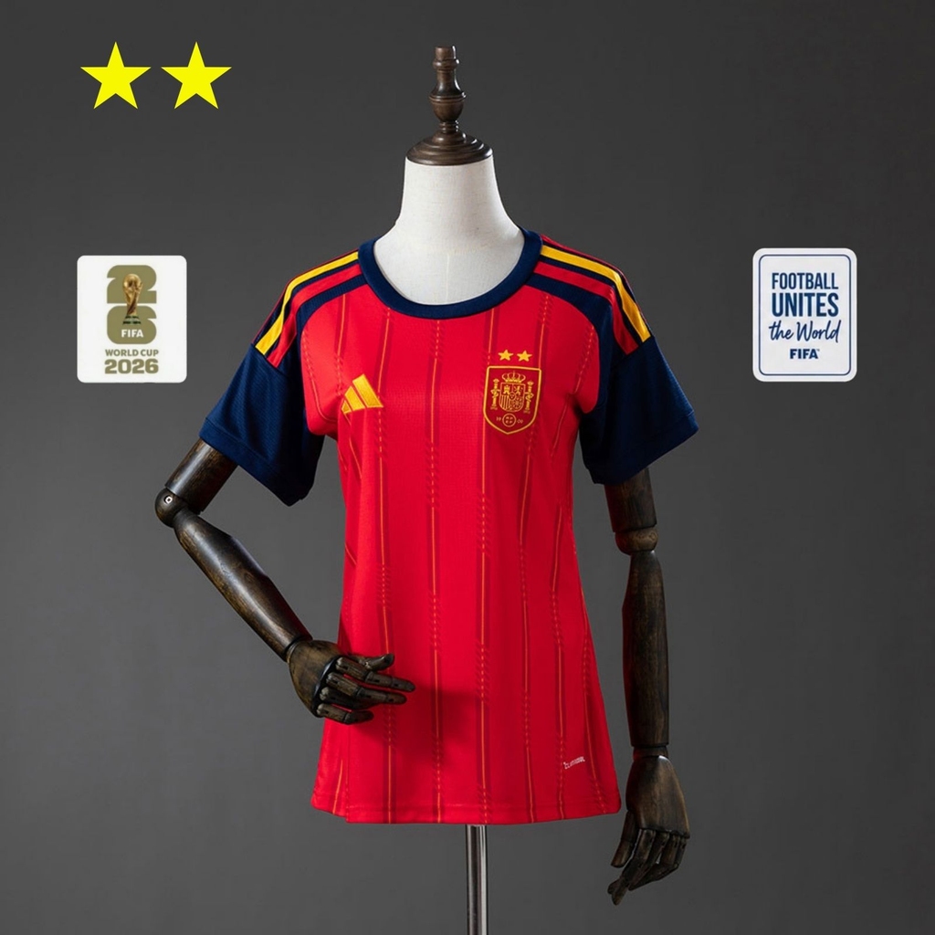 2026 Spain Home 2-Star Champions Edition Women’s Jersey