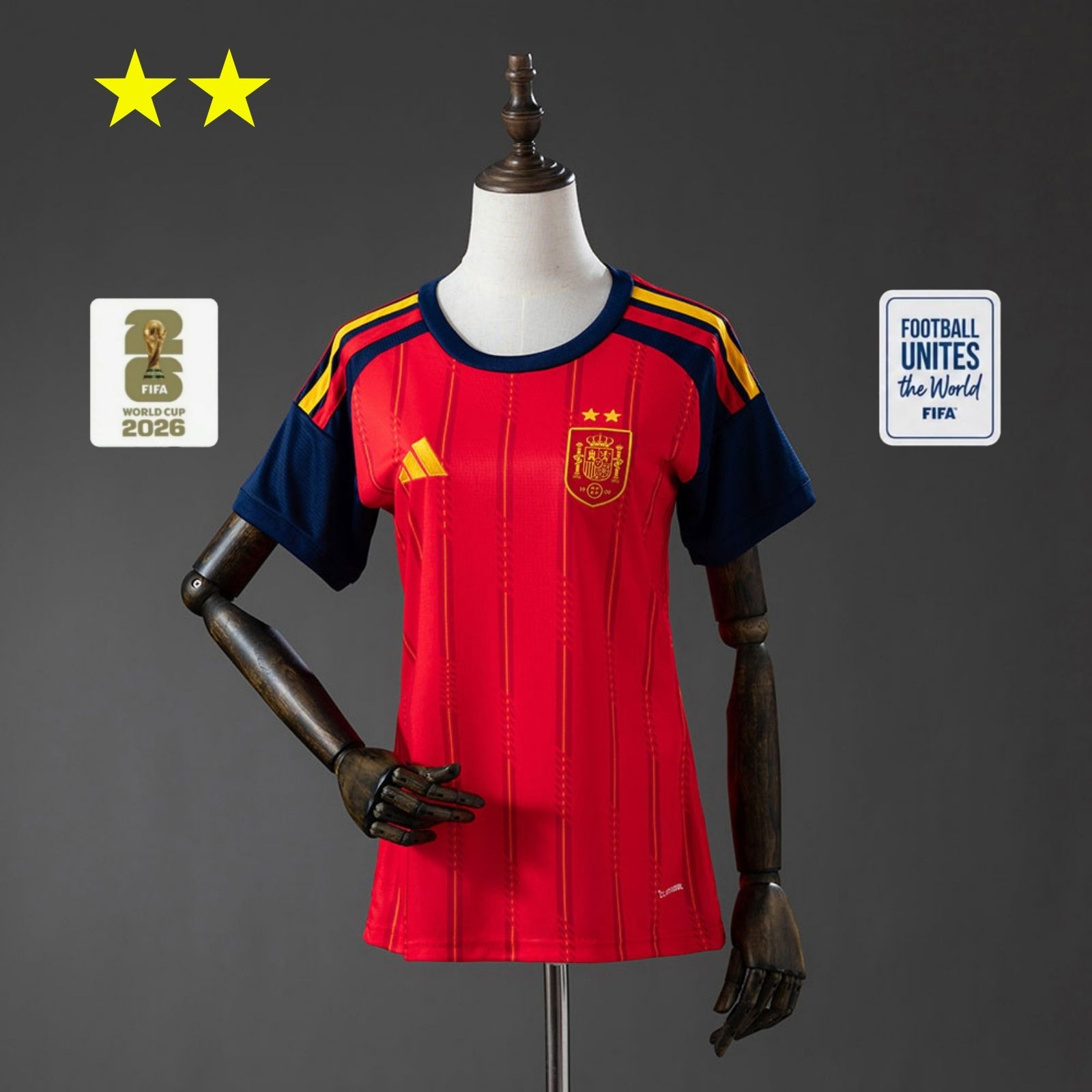 2026 Spain Home 2-Star Champions Edition Women’s Jersey