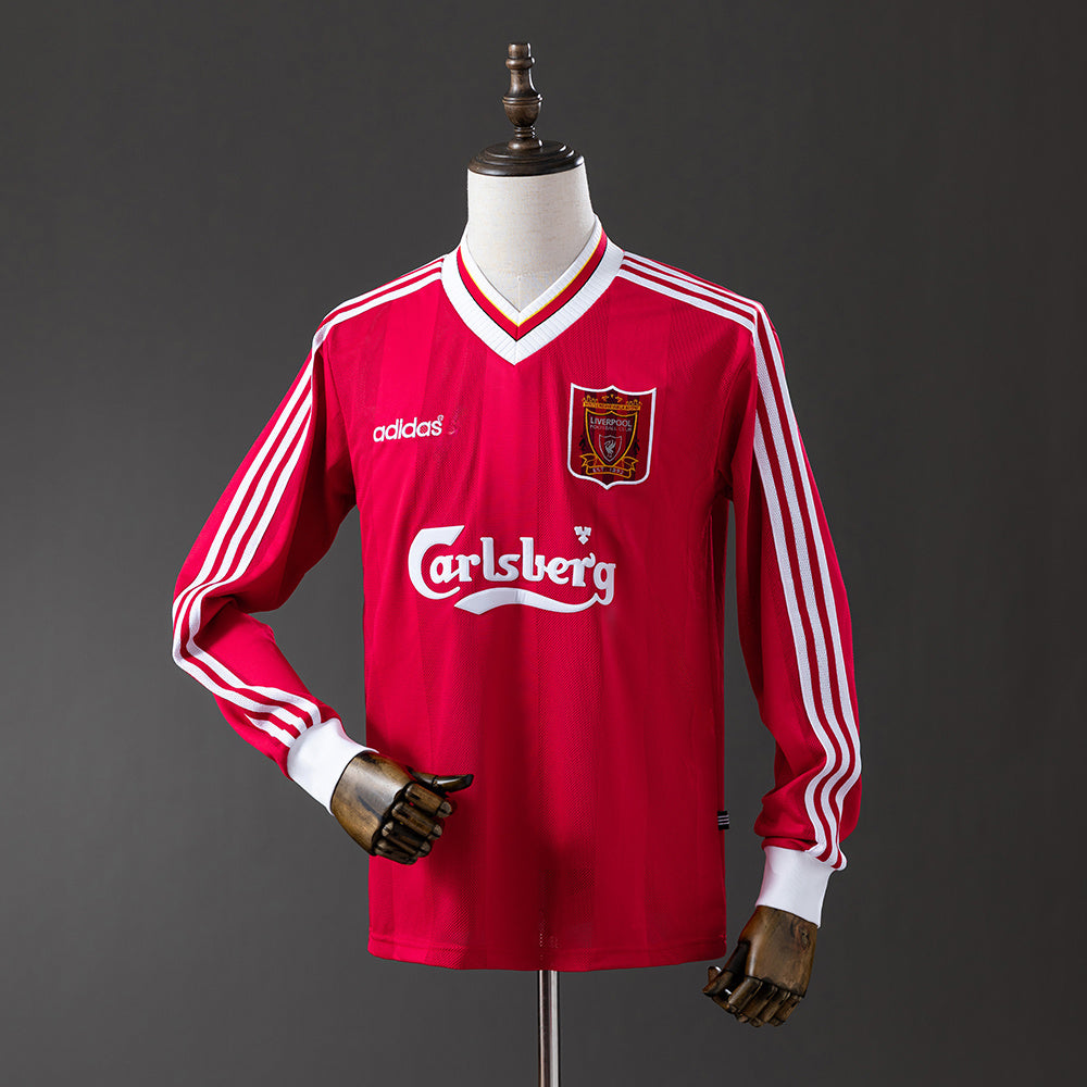 95/96 Liverpool Home Long Sleeve Retro Jersey