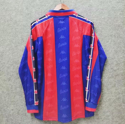 96/97 Barcelona Home Long Sleeve Retro Jersey