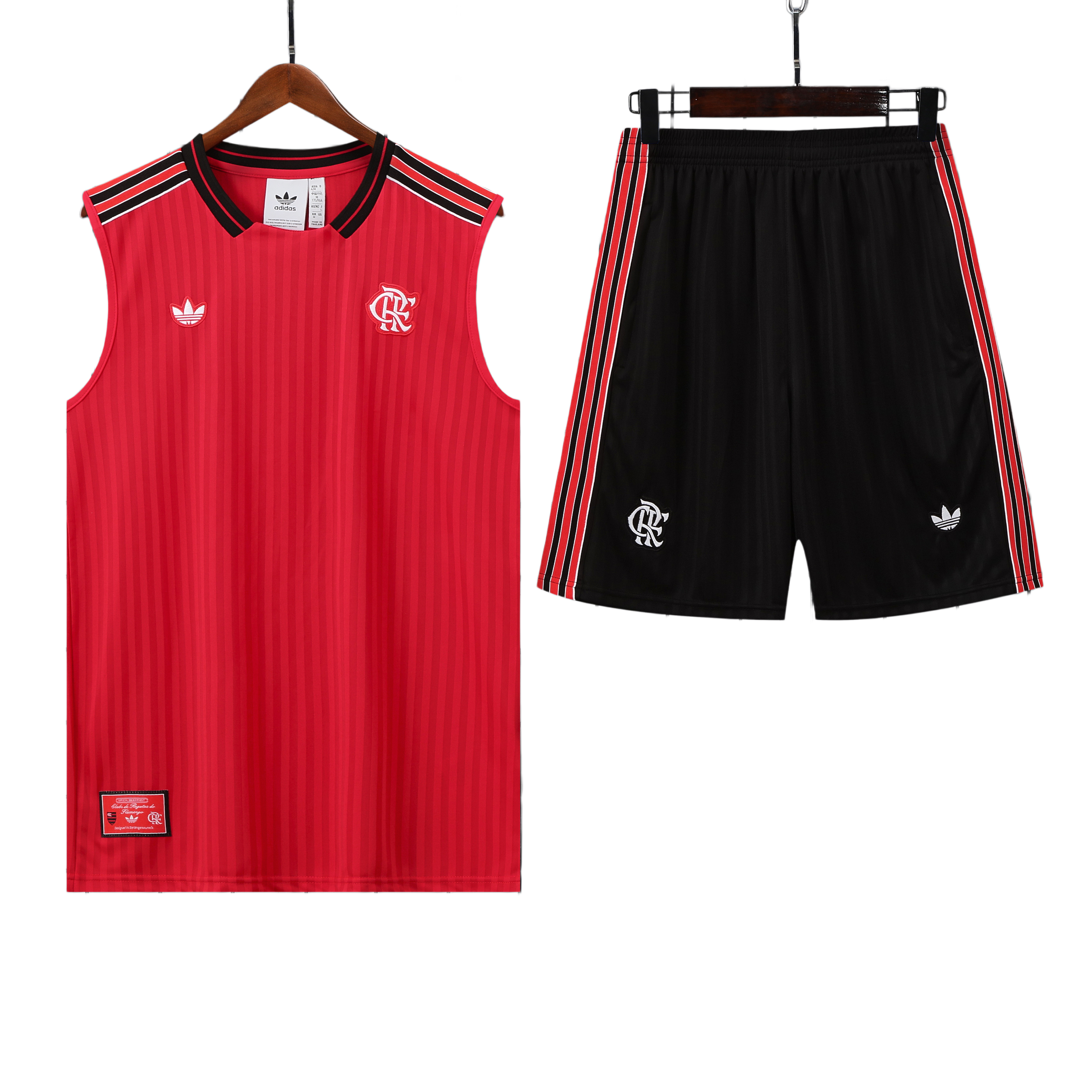 25/26 Flamengo Red Striped Vest Kit