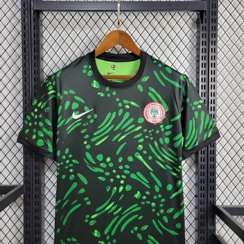 24-25 Nigeria Green Black Jersey