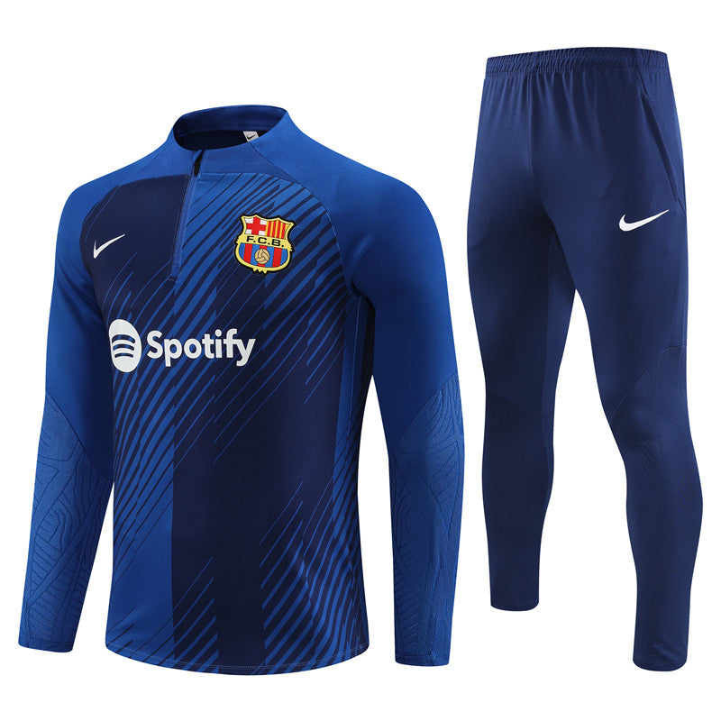 Barcelona Blue Color Camouflage Style Tracksuit