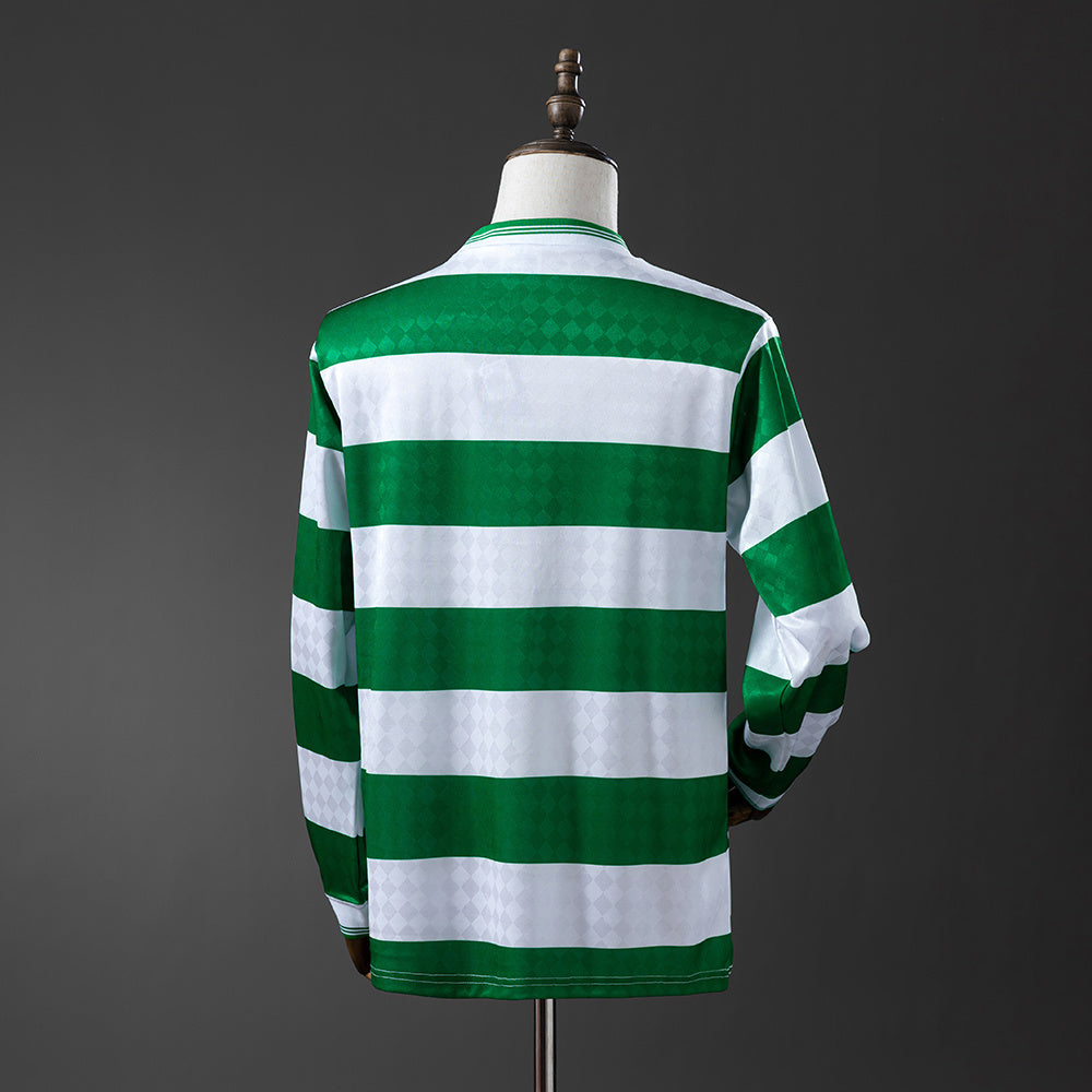 89/91 Celtic Home Long Sleeve Retro Jersey