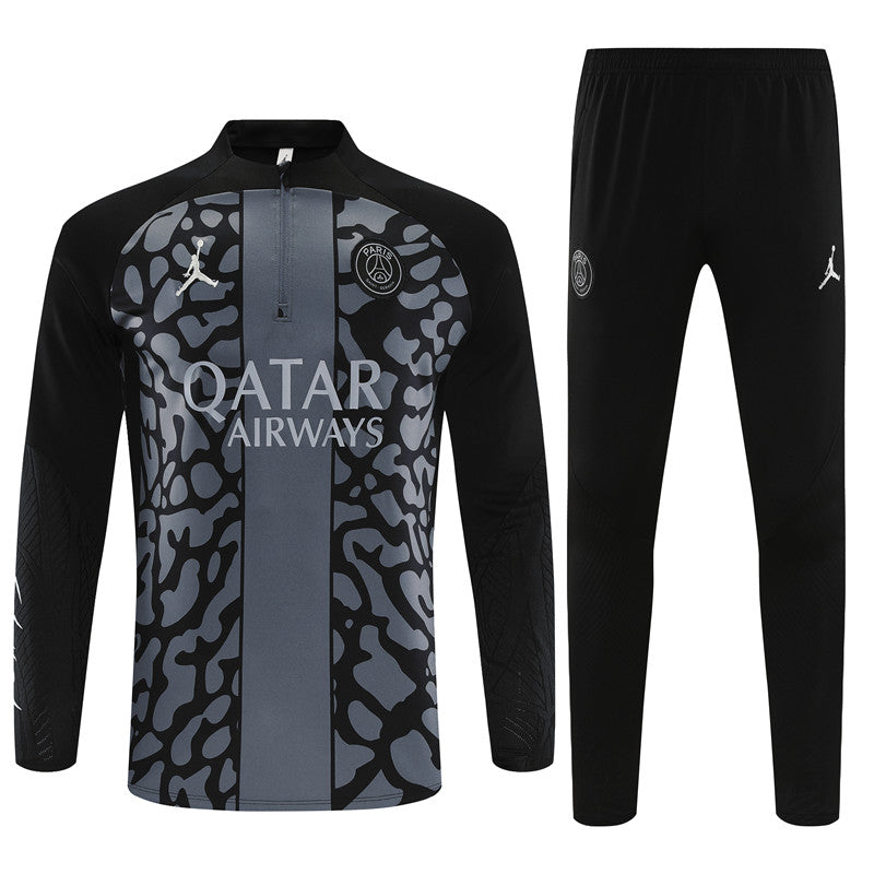 Jordan Paris Gray Black Camouflage Style Tracksuit