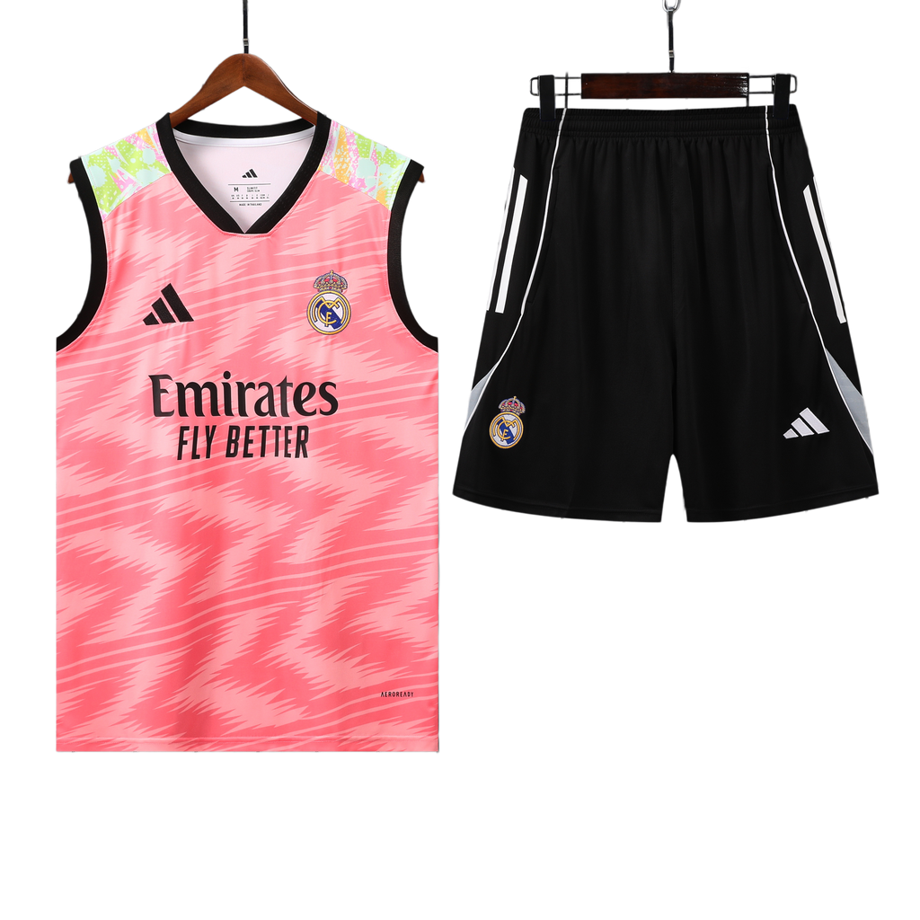 25/26 Real Madrid Pink Vest Kit