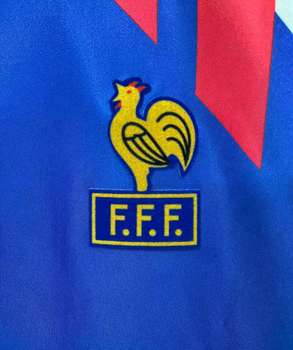 1990 France Home World Cup Retro Jersey
