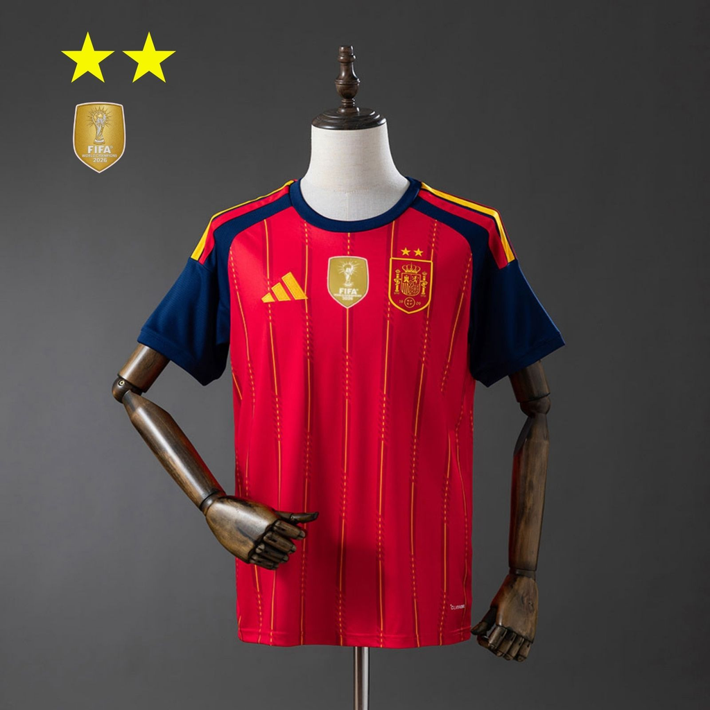 2026 Spain Home 2-Star Champions Edition Jersey