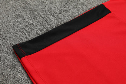 Ac Red Color Matching Tracksuit