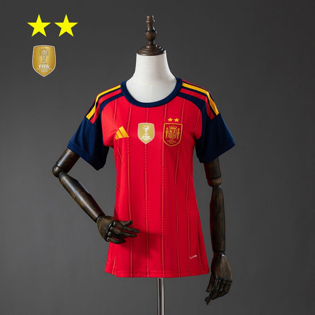 2026 Spain Home 2-Star Champions Edition Women’s Jersey