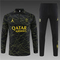 Jordan Paris Black And Yellow Tracksuit