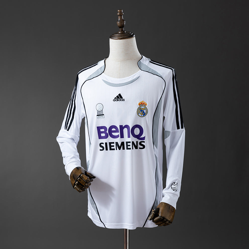 06/07 Real Madrid Home Long Sleeve Retro Jersey
