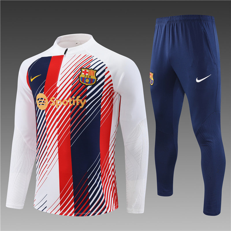 Barcelona White Camouflage Style Tracksuit