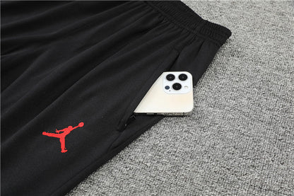 Jordan Paris Black With Colorful Orchid Tracksuit