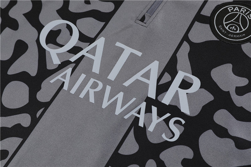 Jordan Paris Gray Black Camouflage Style Tracksuit