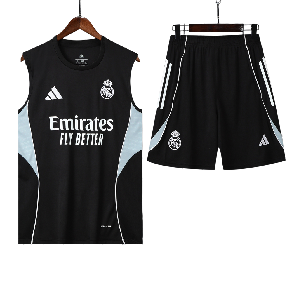 25/26 Real Madrid Black Vest Kit