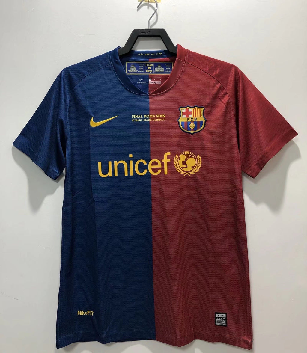 08/09 Barcelona Home Champions League Edition Retro Jersey