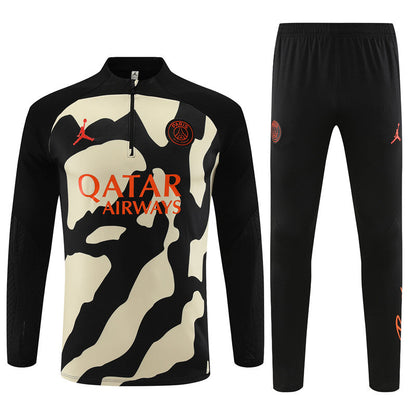 Jordan Paris Yellow and Black Camouflage Style Tracksuit
