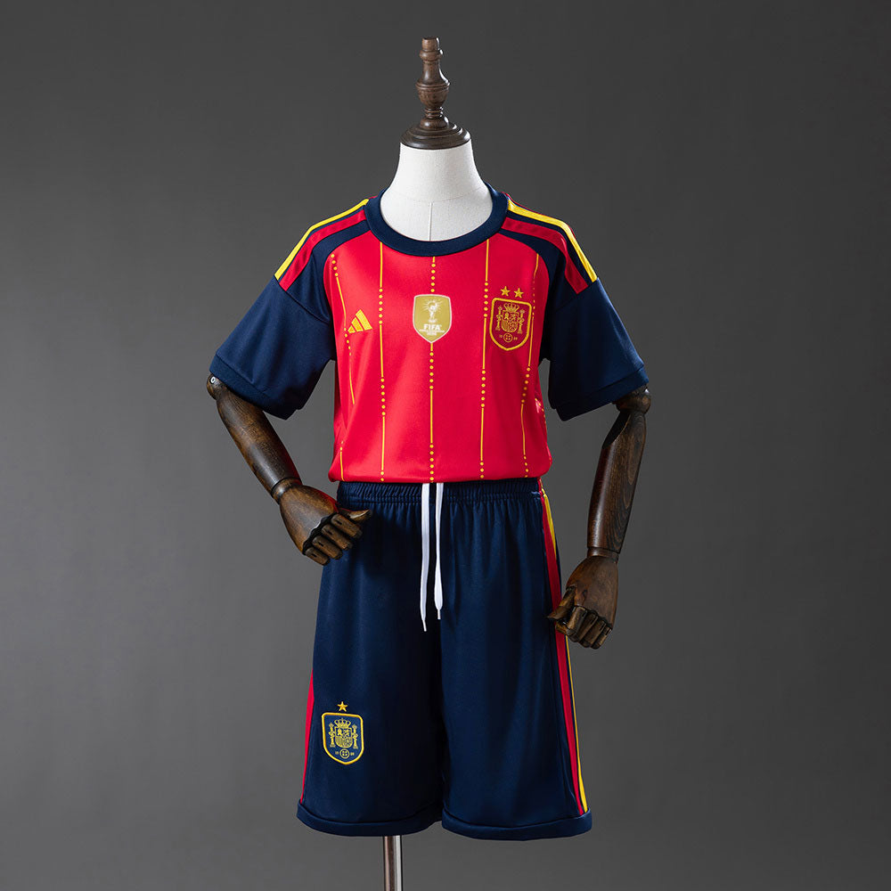 2026 Spain Home 2-Star Champions Edition Kids Kit