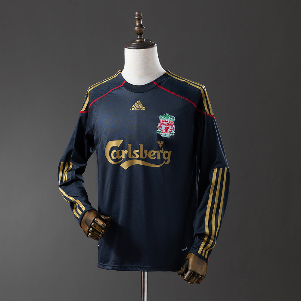 09/10 Liverpool Away Long Sleeve Retro Jersey