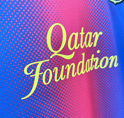 2012-13 Barcelona Home Long Sleeves Retro Jersey
