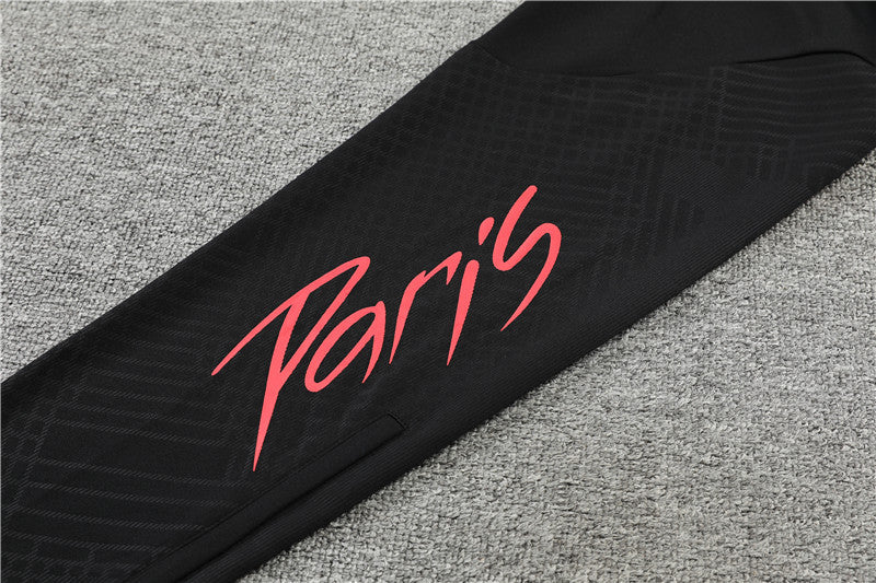 Jordan Paris Black With Colorful Tracksuit