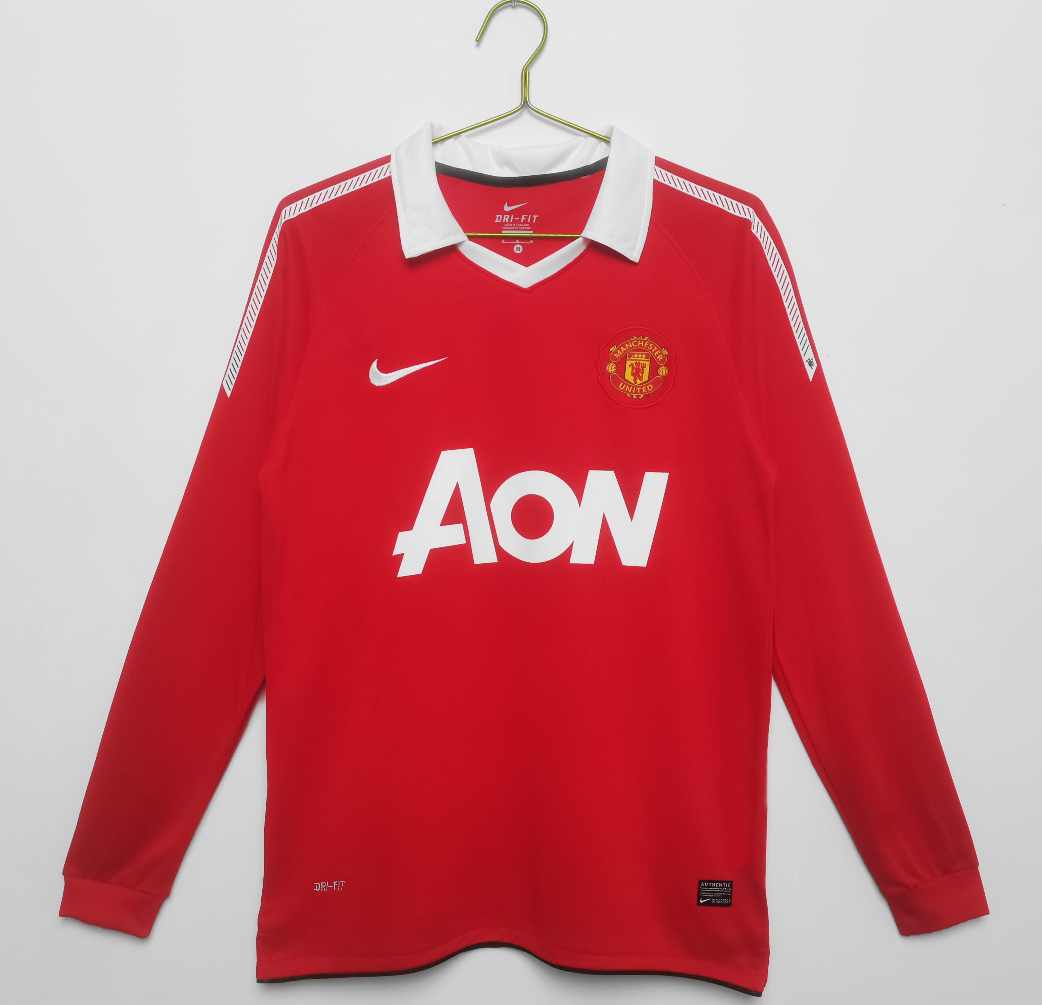 10/11 Manchester United Home Long Sleeve Jersey