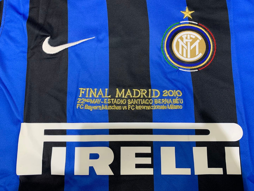 2010 Inter Milan Home Long Sleeves Retro Jersey