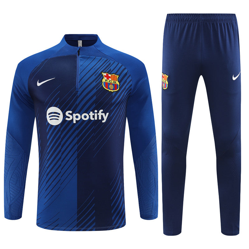 Barcelona Blue Color Camouflage Style Tracksuit