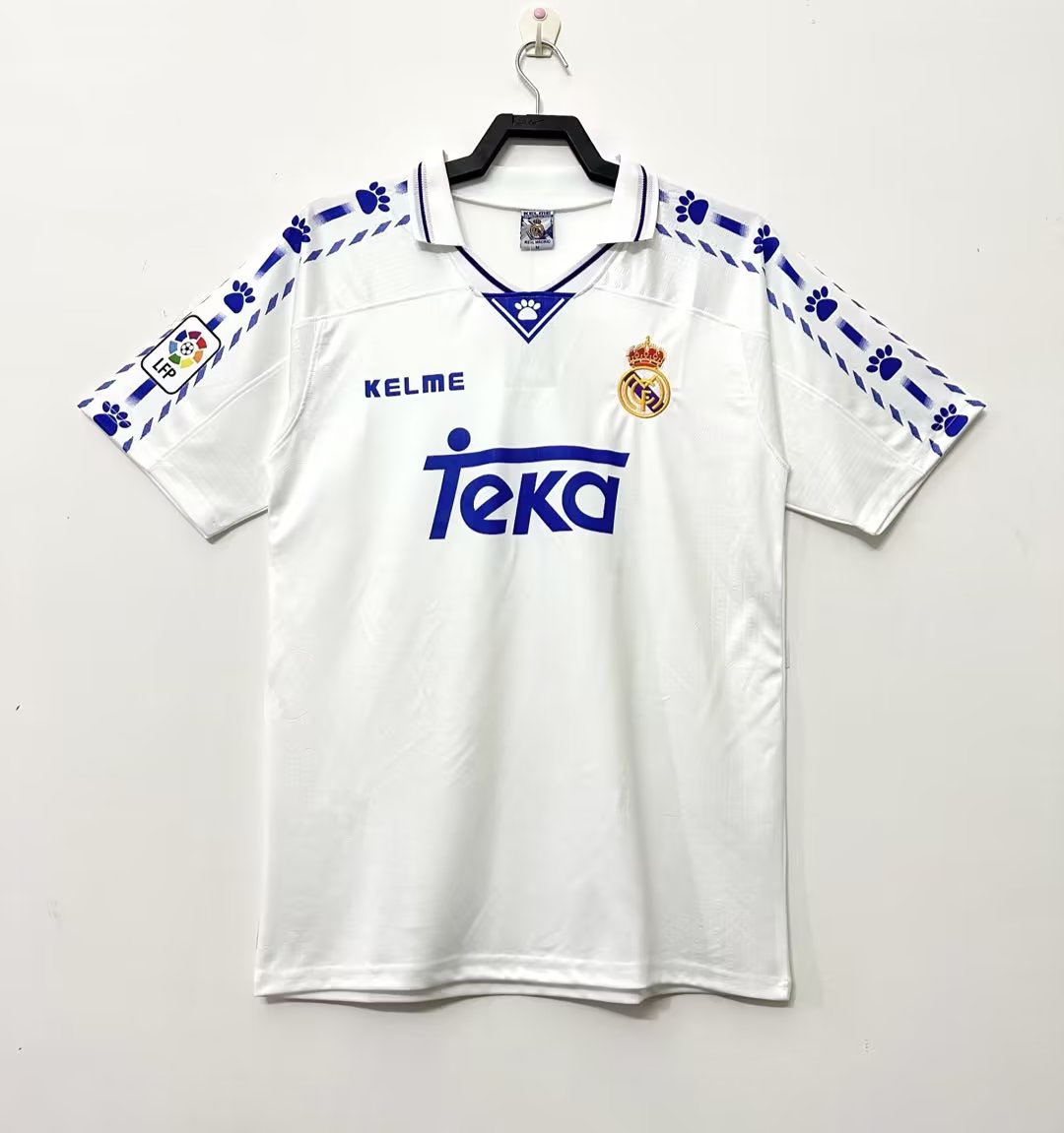 1996-97 Real Madrid Home Retro Jersey