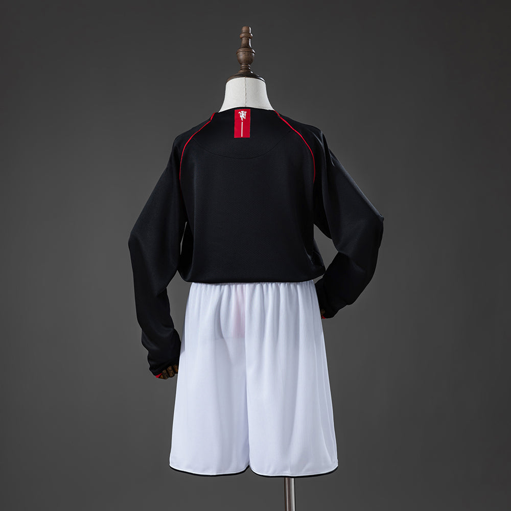 07/08 Manchester United Away Long Sleeve Kids Kit