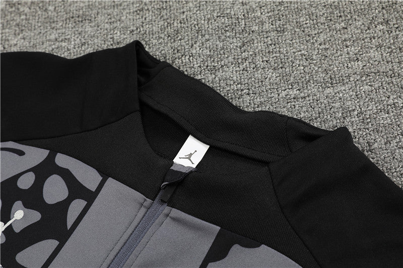 Jordan Paris Gray Black Camouflage Style Tracksuit