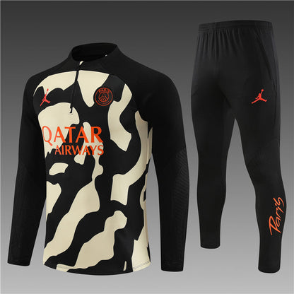 Jordan Paris Yellow and Black Camouflage Style Tracksuit