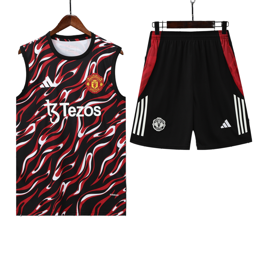 25/26 Manchester United Red Camouflage Vest Kit