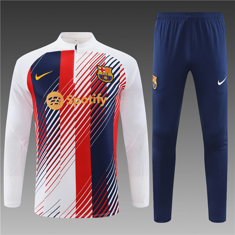 Barcelona White Camouflage Style Tracksuit