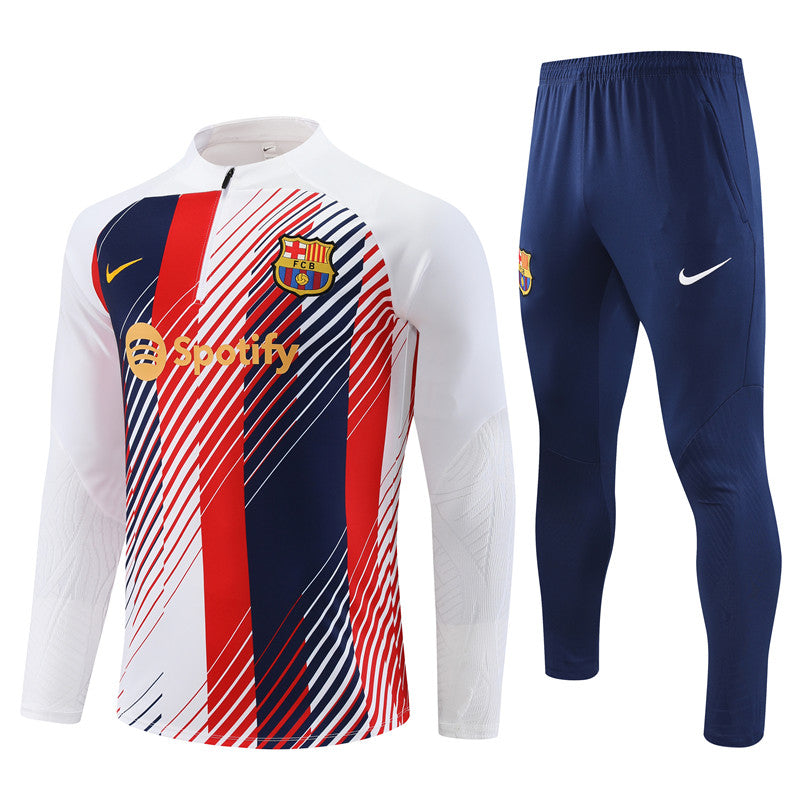 Barcelona White Camouflage Style Tracksuit