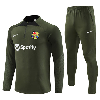 Barcelona Army Green Tracksuit
