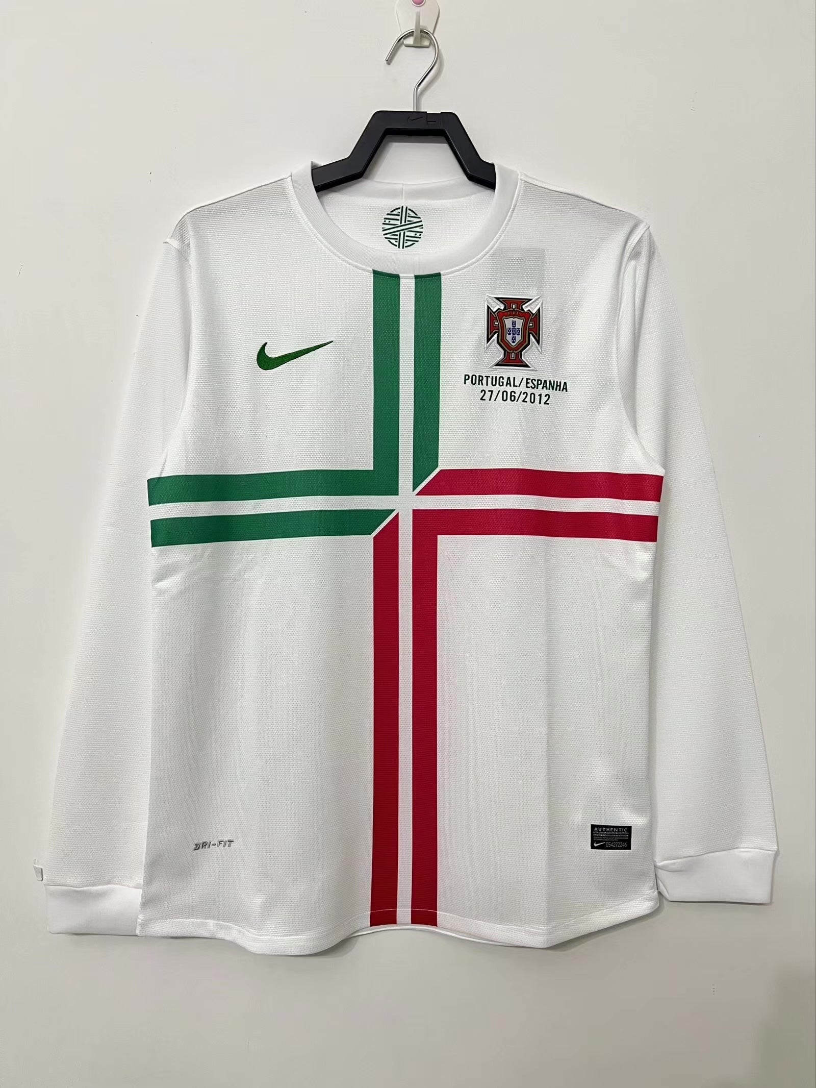 2012 Portuguese Away Long Sleeve Retro Jersey