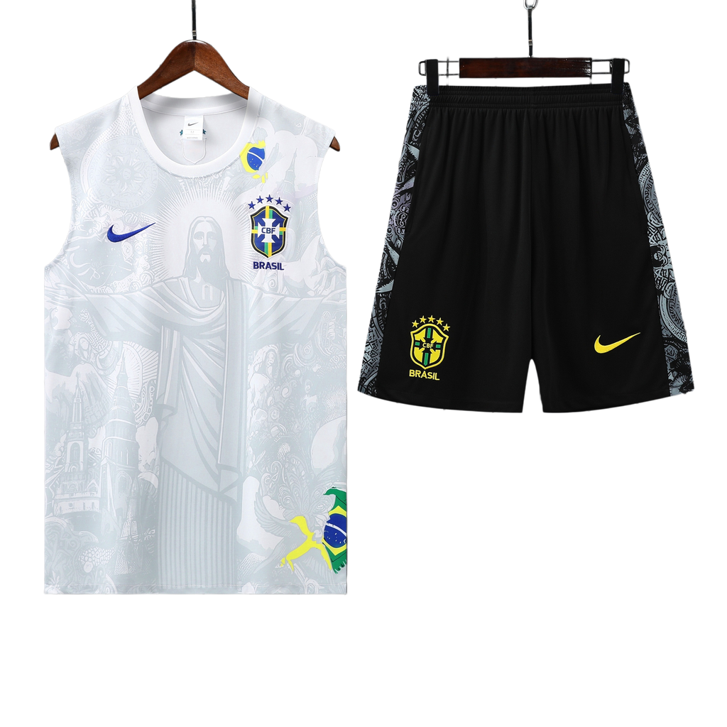 25/26 Brazil White Vest Kit