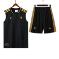 25/26 Manchester United Black Striped Vest Kit