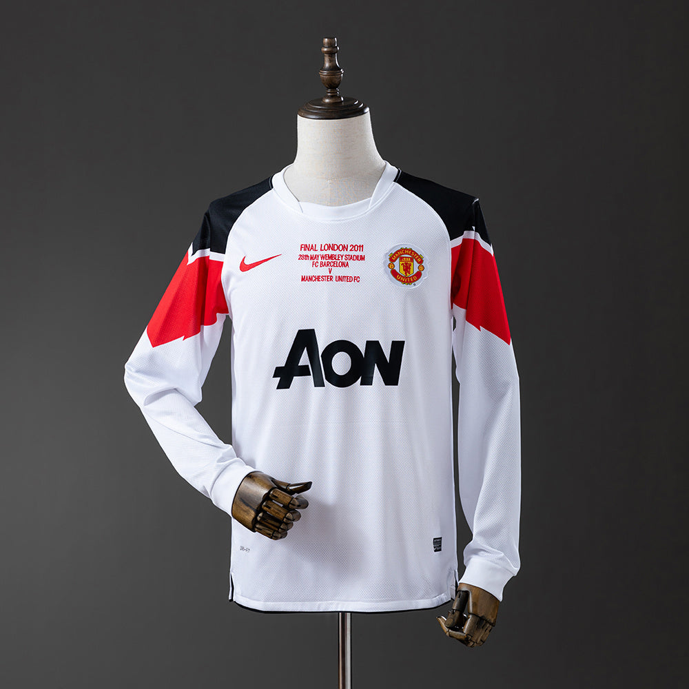10/11 Manchester United Away Long Sleeve Retro Jersey