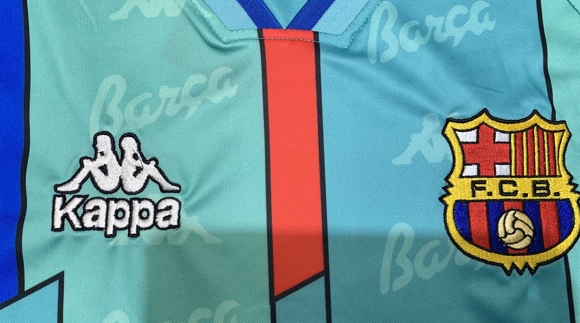 1996-97 Barcelona Away Long Sleeves Retro Jersey