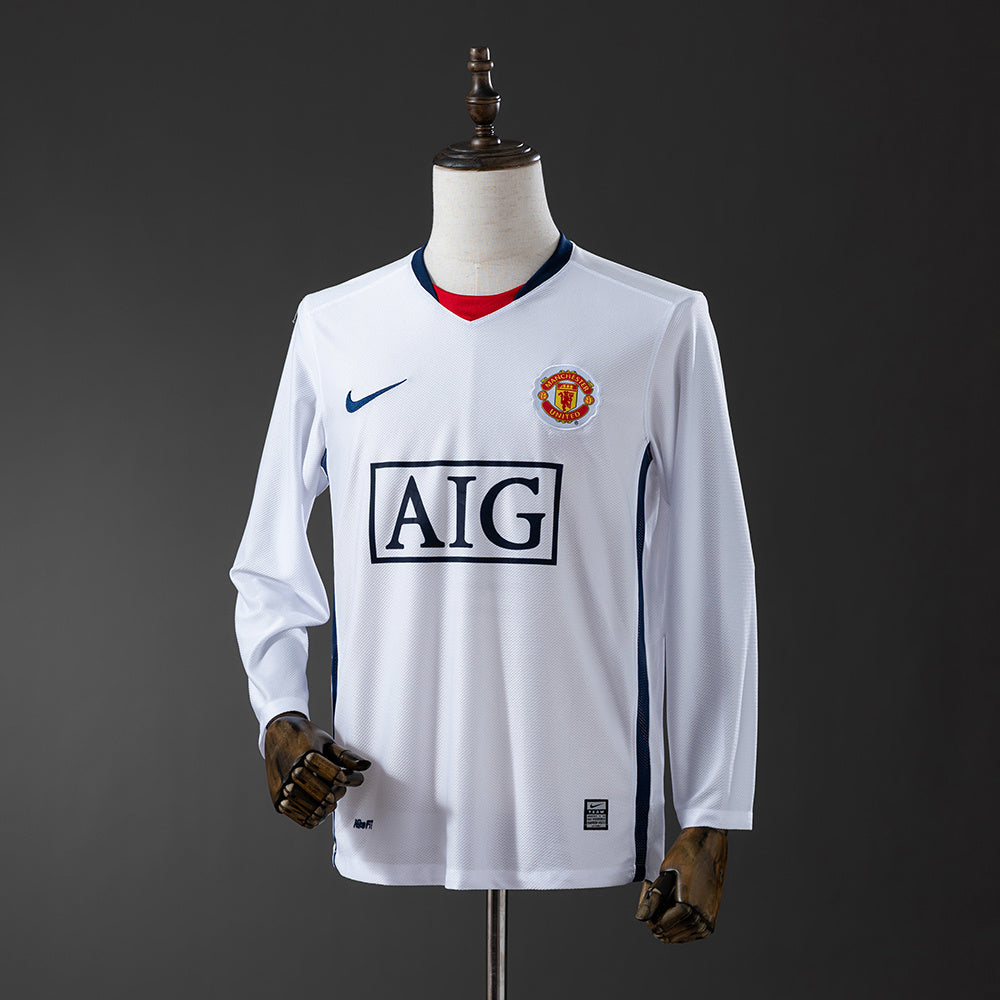 08/09 Manchester United Away UEFA Champions League Edition Retro Jersey
