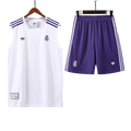 25/26 Real Madrid White Striped Vest Kit