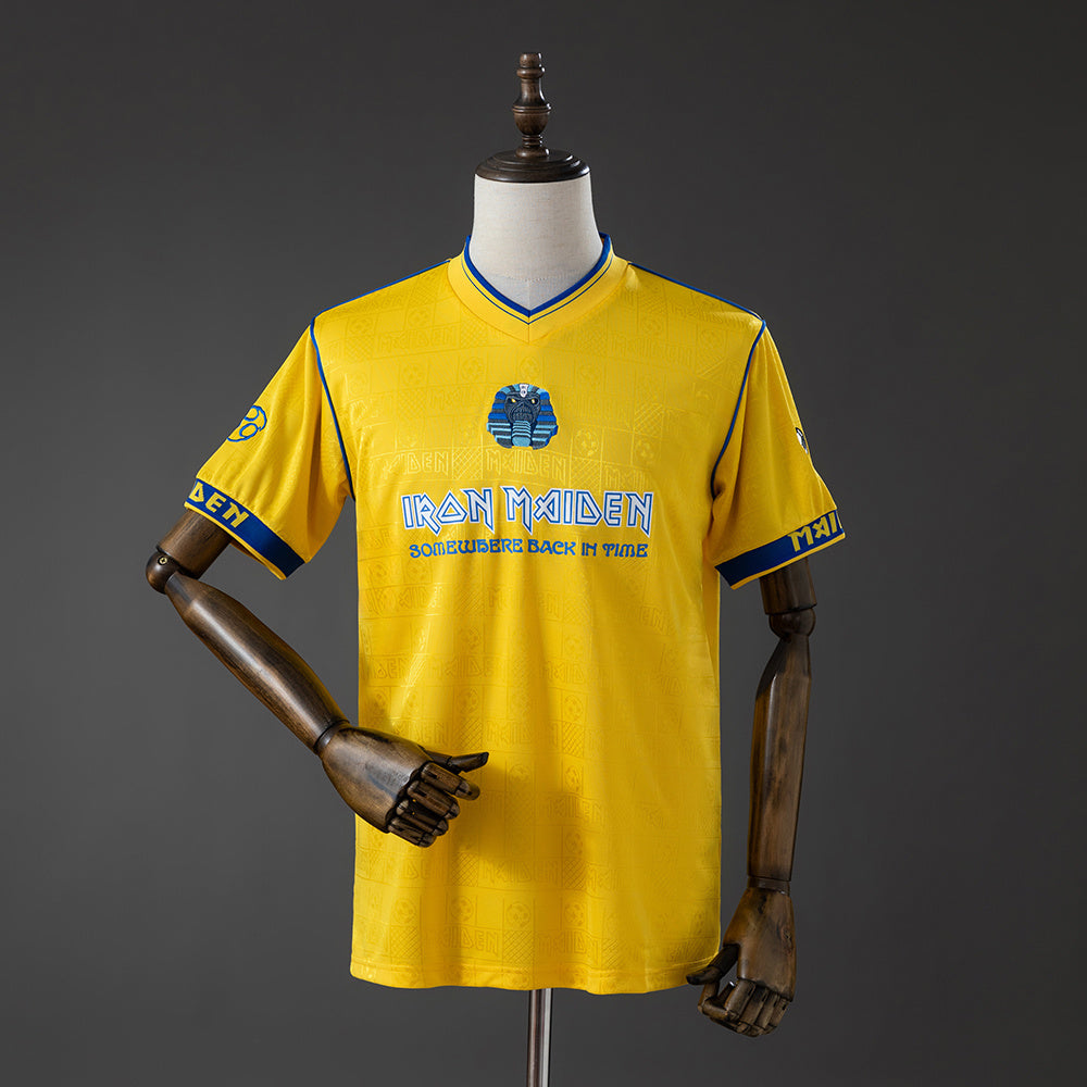 2008 Iron Maiden x West Ham United Retro Yellow Jersey