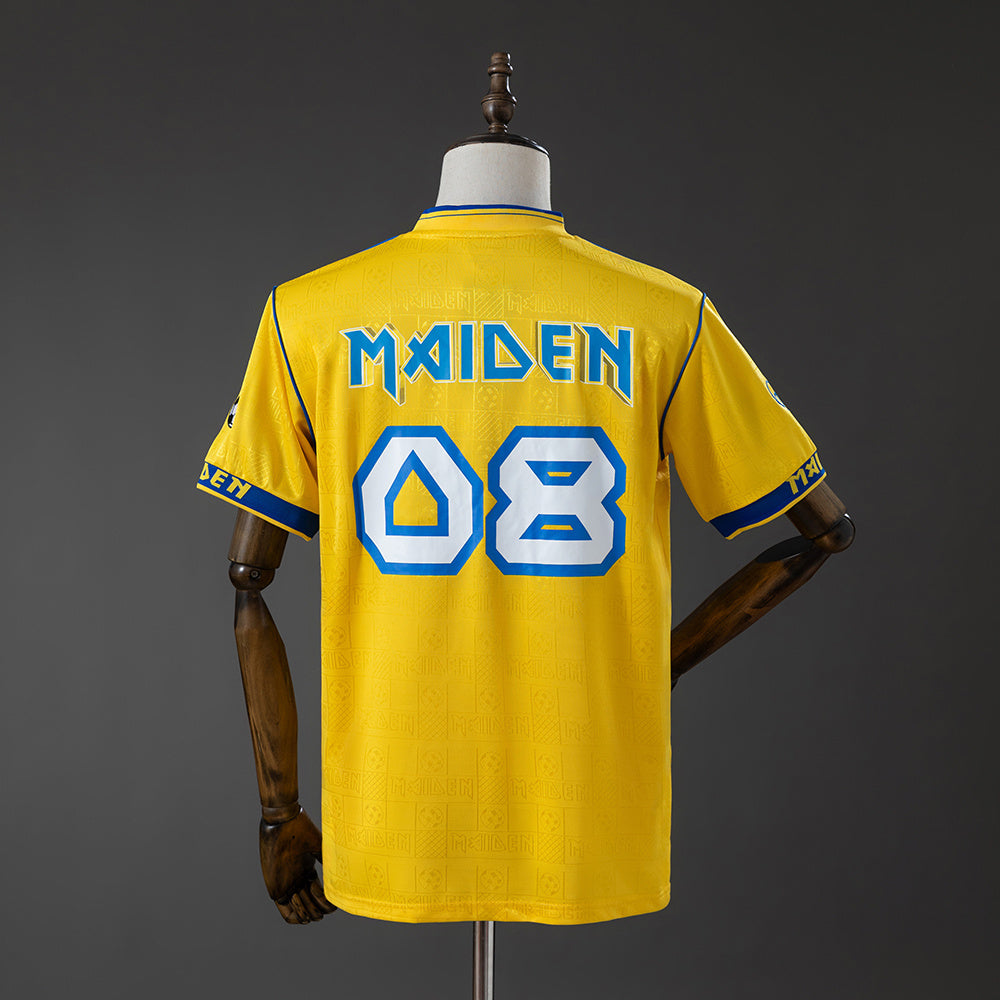 2008 Iron Maiden x West Ham United Retro Yellow Jersey