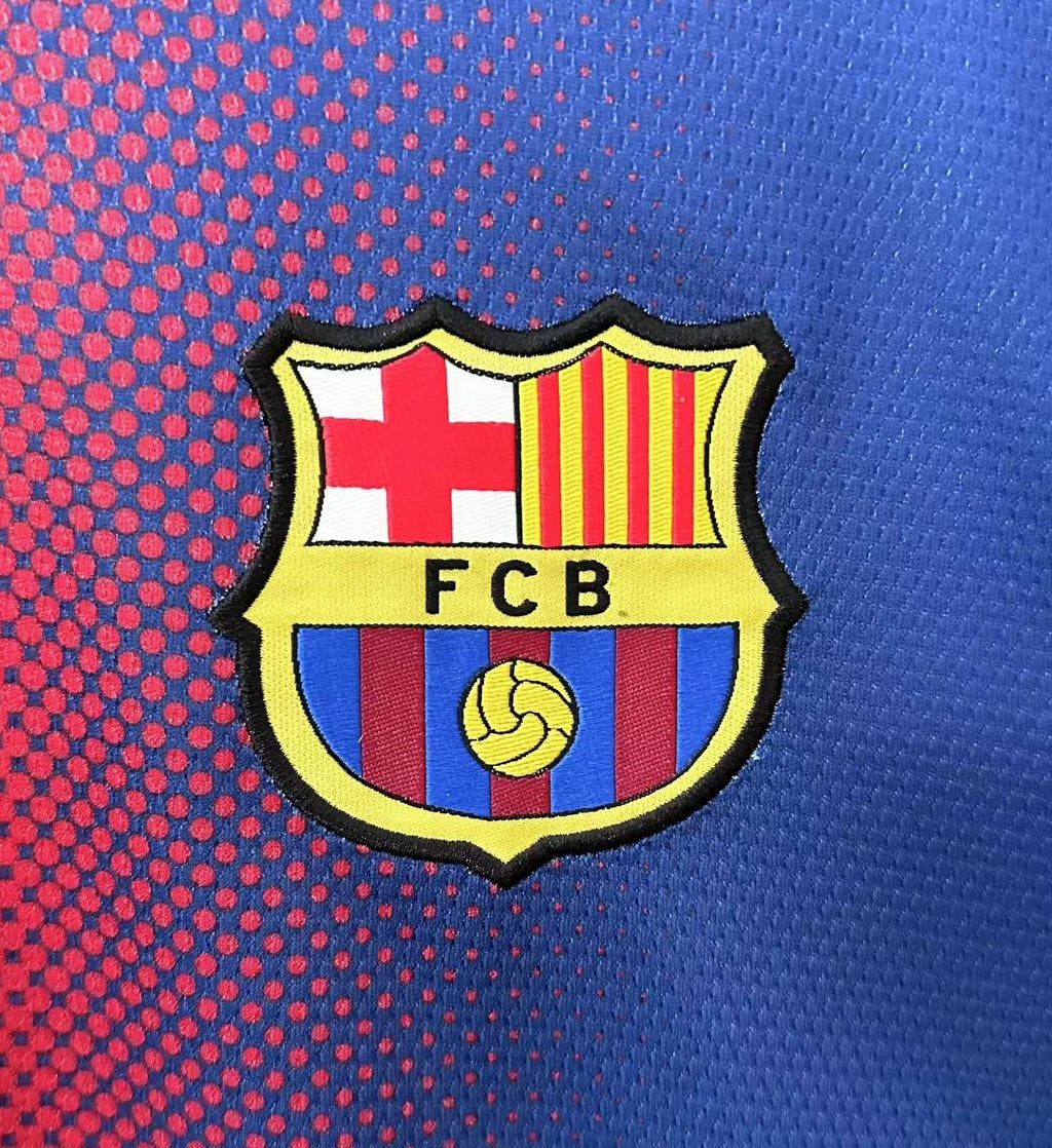 2012-13 Barcelona Home Long Sleeves Retro Jersey